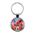 thumbnail image 1 of Philadelphia LOVE Keychain with Epoxy Dome and Metal Keyring, 1 of 1