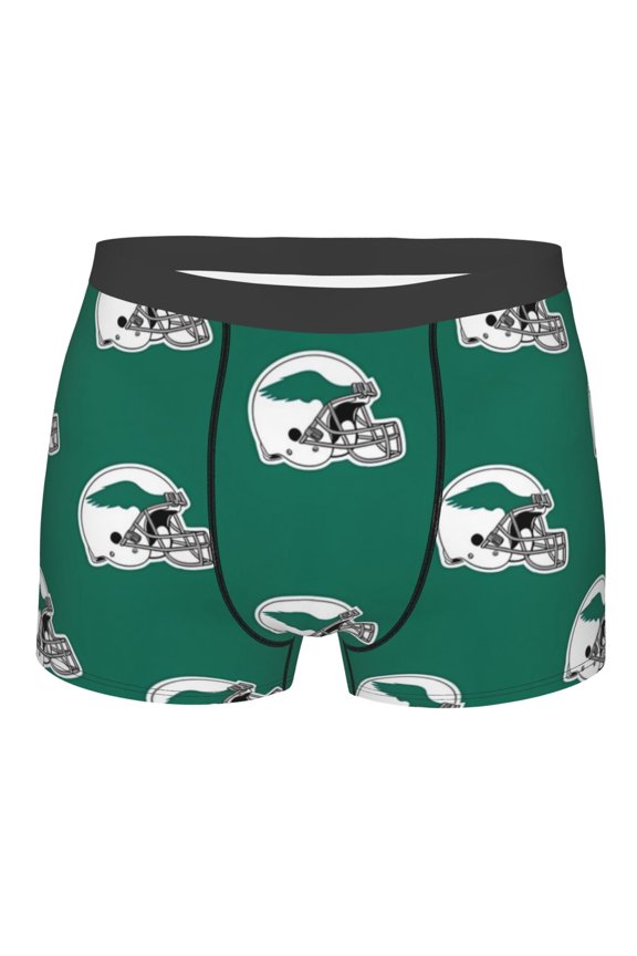 Philadelphia Men's Boxer Briefs American Football Customized Briefs Adult Boxer Briefs Stretch Fabric and Elastic Waistband Fan Gifts