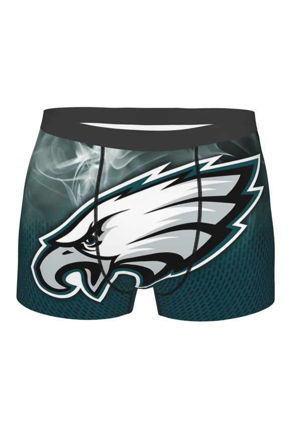 Philadelphia Men's Boxer Briefs American Football Customized Briefs Adult Boxer Briefs Stretch Fabric and Elastic Waistband Fan Gifts