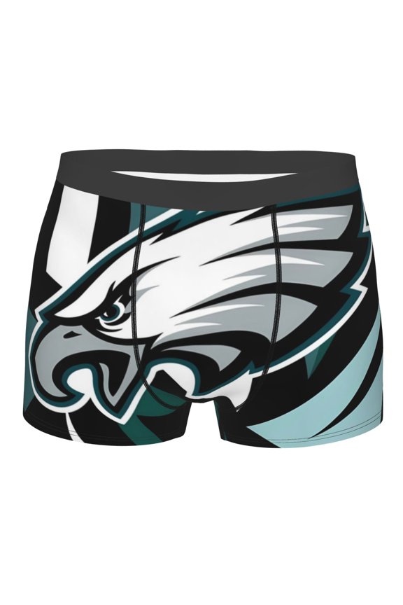 Philadelphia Men's Boxer Briefs American Football Customized Briefs Adult Boxer Briefs Stretch Fabric and Elastic Waistband Fan Gifts