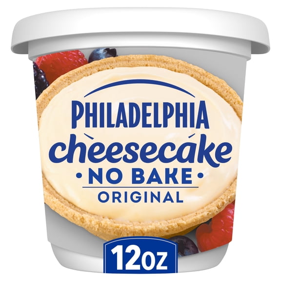 Philadelphia No Bake Cheesecake Filling, for Quick and Easy Snacks, Original, No Artificial Preservatives, Flavors or Dyes, 12 oz