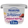 thumbnail image 1 of Philadelphia Whipped Flavored Cream Cheese Spread, 1 Tub, for Smooth, Spreadable Mornings, Mixed Berry Natural Flavor with Other Natural Flavor, No Artificial Preservatives, Flavors or Dyes, 7.5 oz, 1 of 14