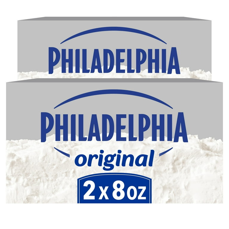 Philadelphia Cream Cheese, 2 Blocks, for Recipes and Baking