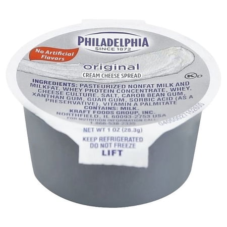 Philadelphia Original Cream Cheese Cup, 1 ounce -- 100 per case.