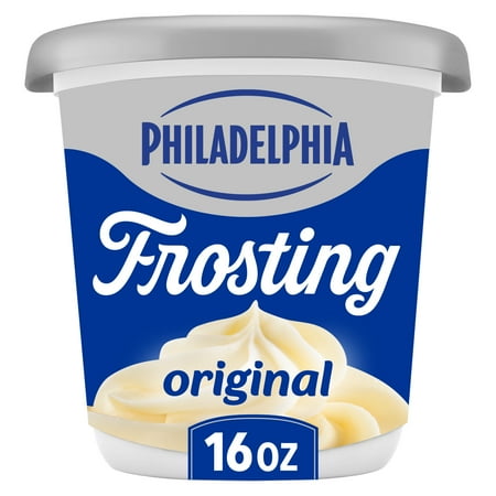 Philadelphia Cream Cheese Frosting, Ready to Eat, 1 Tub, for Desserts and Treats, Original Flavored, No Artificial Flavors or Dyes, 16 oz