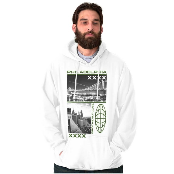 Philadelphia PA City Brotherly Love Hoodie Sweatshirt Women Men Brisco Brands S