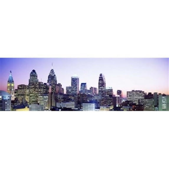 Philadelphia PA Poster Print by - 36 x 12