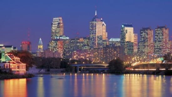 Philadelphia Pennsylvania Canvas Art - Panoramic Images (24 x 14)