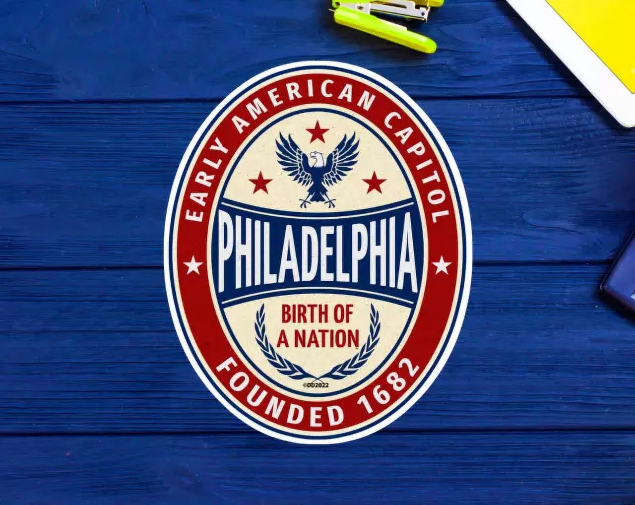 Philadelphia Pennsylvania Sticker Decal Sticker Patriotic American ...