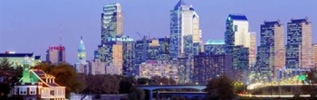 Philadelphia Pennsylvania USA Canvas Art - Panoramic Images (18 x 6)