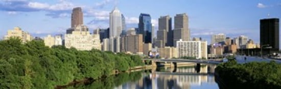 Philadelphia Pennsylvania USA Canvas Art - Panoramic Images (36 x 12)