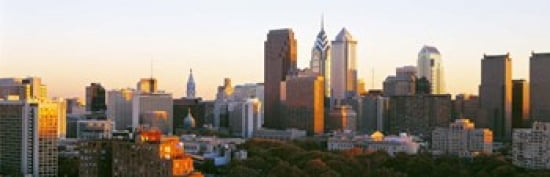 Philadelphia Pennsylvania USA Canvas Art - Panoramic Images (36 x 12)
