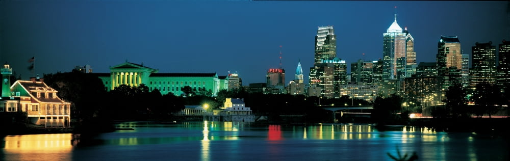 Philadelphia Pennsylvania USA Canvas Art - Panoramic Images (36 x 12)