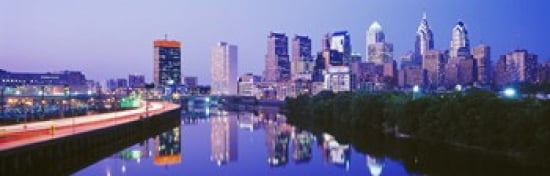 Philadelphia Pennsylvania USA Canvas Art - Panoramic Images (36 x 12)