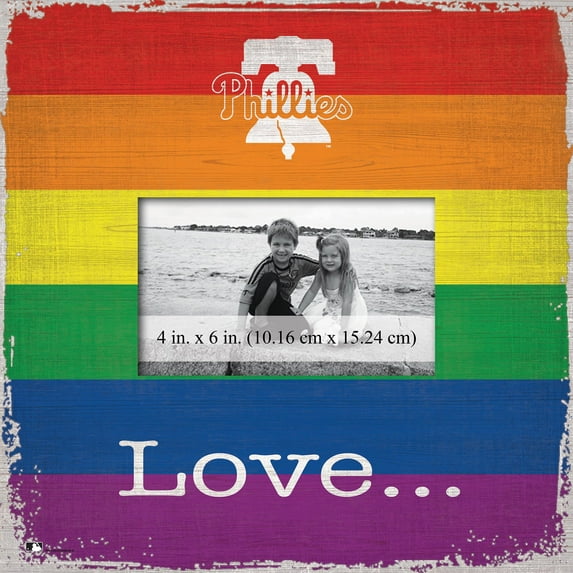 Philadelphia Phillies 10'' x 10'' Love Pride Frame