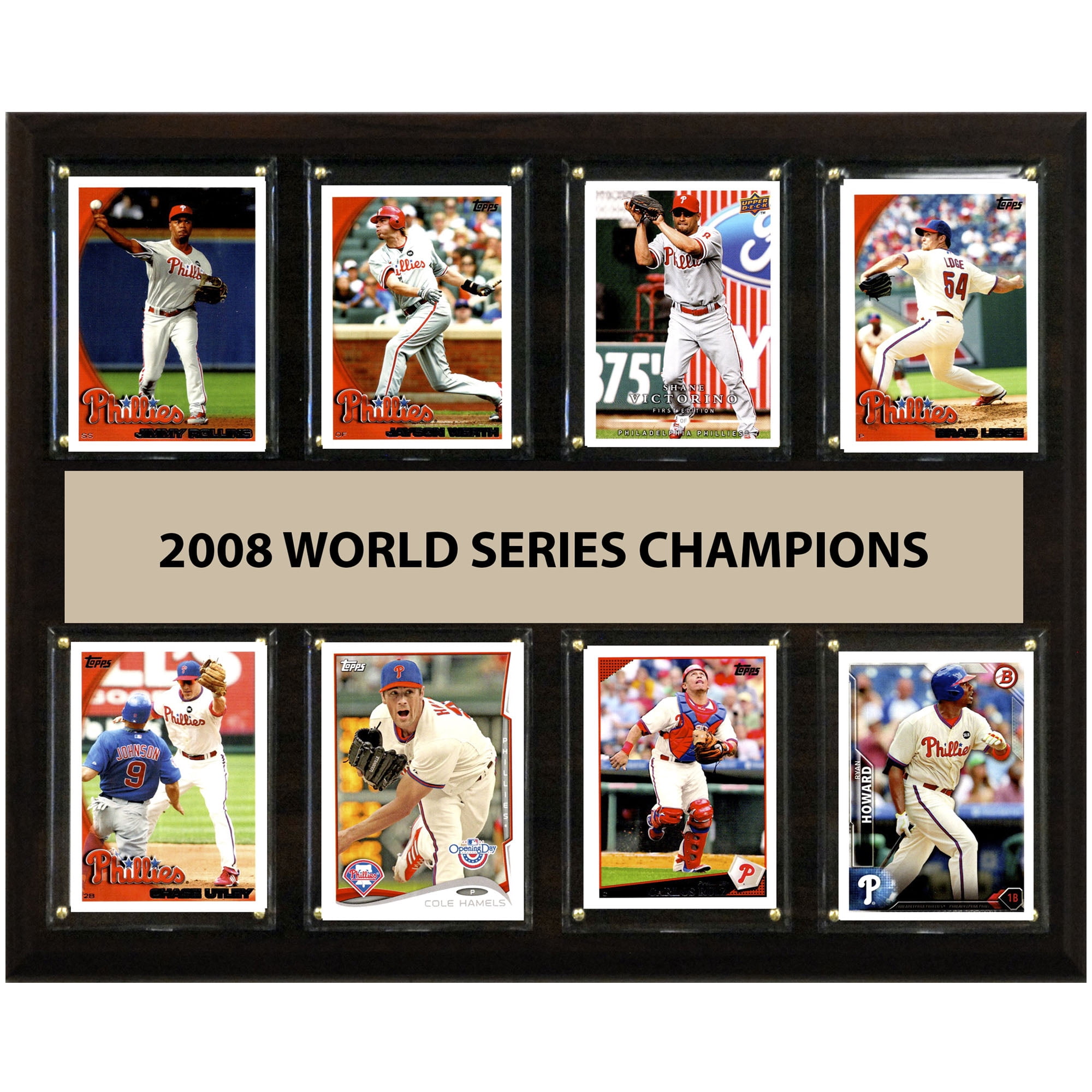 Philadelphia Phillies 2008 World Series Champions 12'' x 15'' Plaque ...