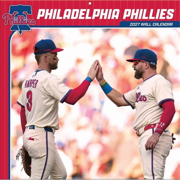 Philadelphia Phillies 2027 Wall Calendar, (Paperback)