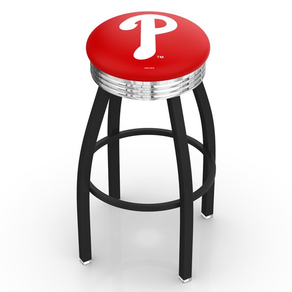 Philadelphia Phillies 25" Swivel Counter Stool with Chrome Accent