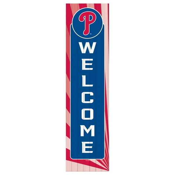 Philadelphia Phillies 47" Color Waves Porch Leaner Welcome Wall Sign