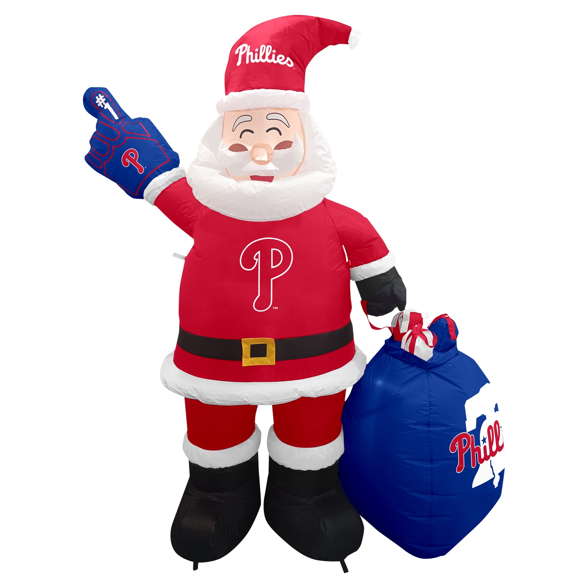 Philadelphia Phillies 7' Inflatable Santa - Walmart.com