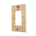thumbnail image 1 of Philadelphia Phillies Baseball Bat Design Single Rocker Light Switch Plate, 1 of 4