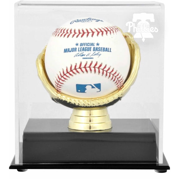 Philadelphia Phillies Gold Glove Single Baseball 2019 Logo Display Case