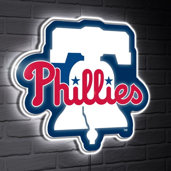 Philadelphia Phillies LED Team Logo Shaped Lighted Wall Sign