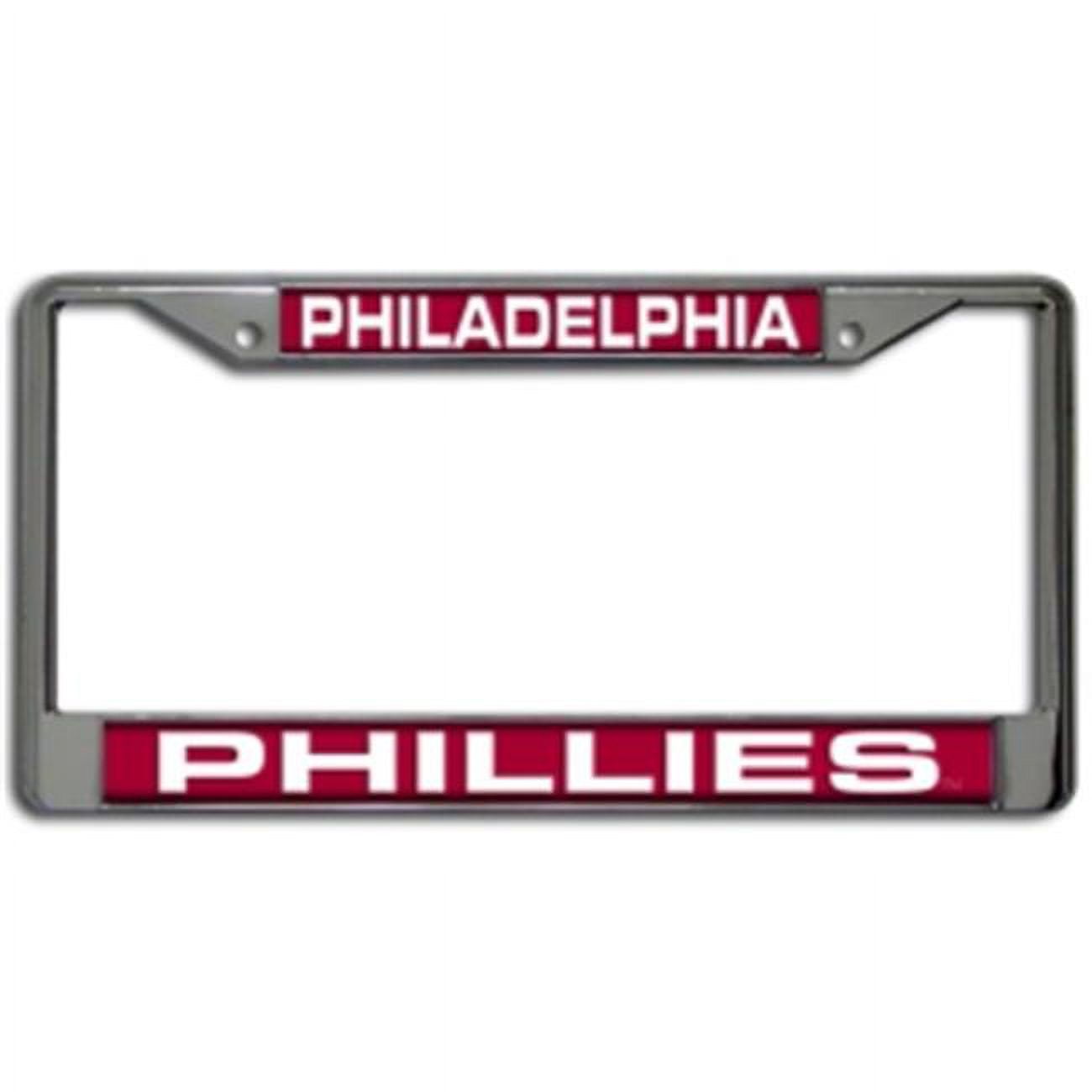 Philadelphia Phillies License Plate Frame Laser Cut Chrome