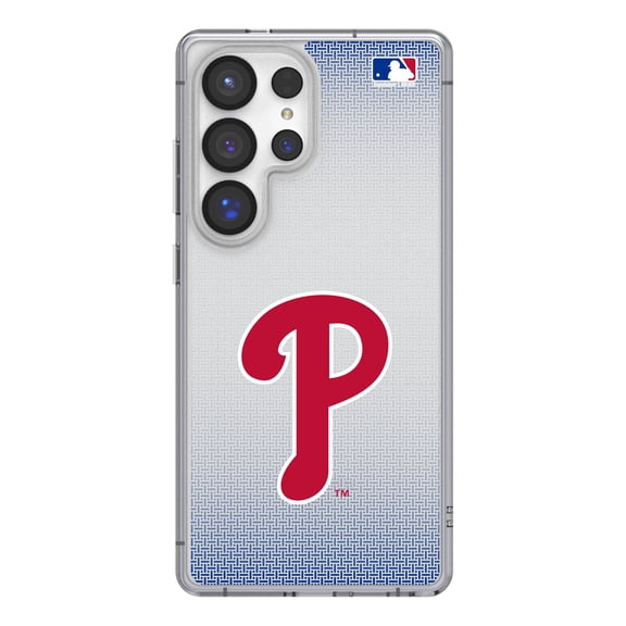 Philadelphia Phillies Linen Logo Galaxy Clear Case