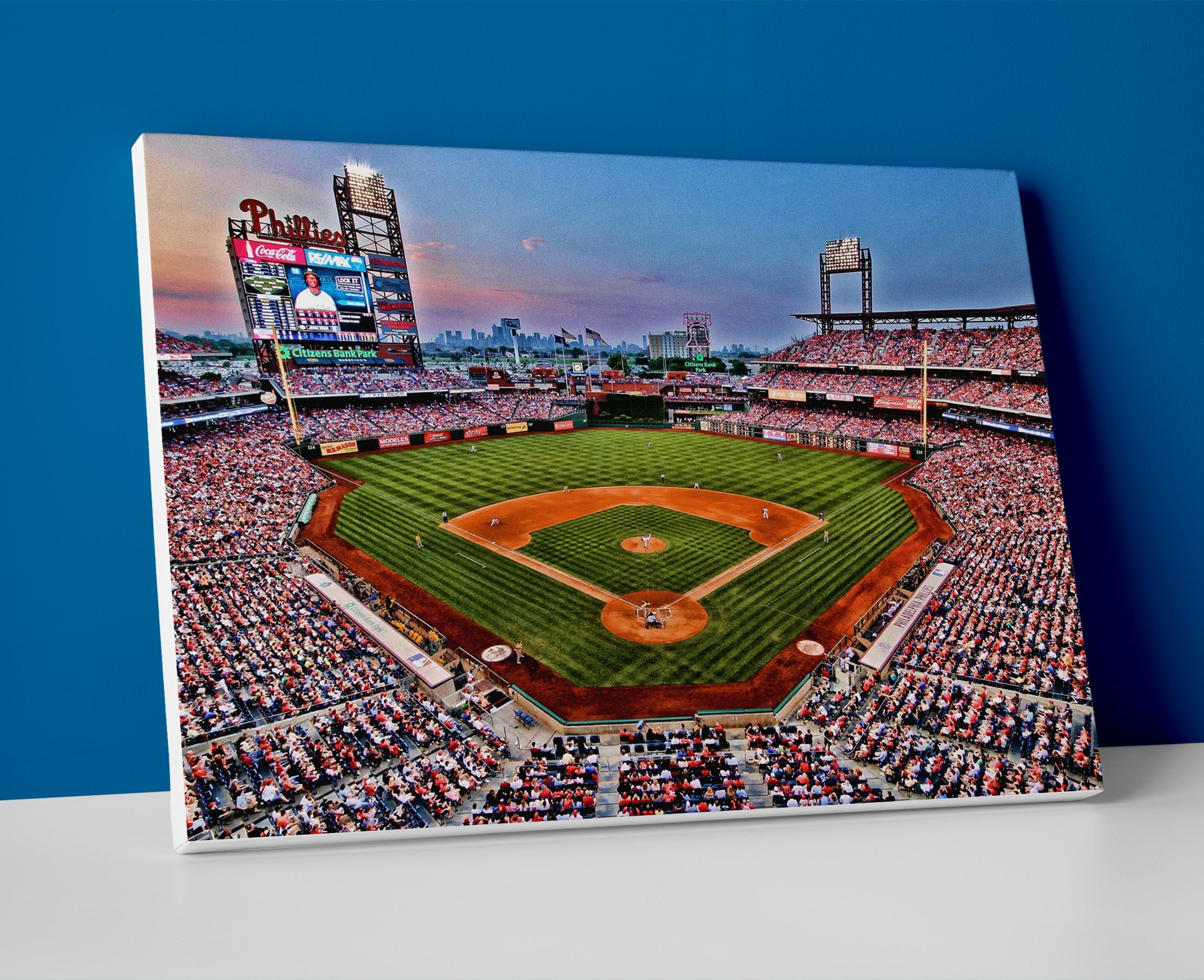 Philadelphia Phillies Stadium Poster or Wrapped Canvas - Walmart.com