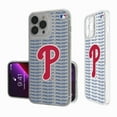 thumbnail image 1 of Philadelphia Phillies Text Backdrop Clear iPhone Case, 1 of 7