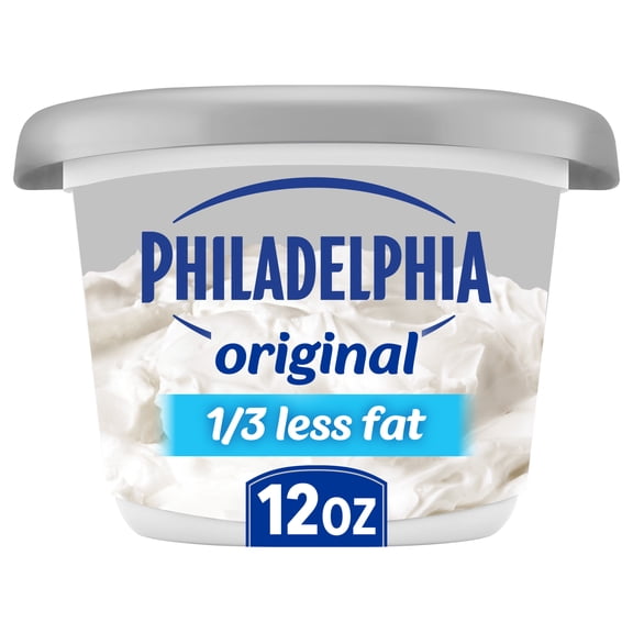 Philadelphia Reduced Fat Cream Cheese Spread, 12 oz Tub