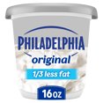 thumbnail image 1 of Philadelphia Reduced Fat Cream Cheese, 1 Tub, for Smooth, Spreadable Mornings, Original, No Artificial Preservatives, Flavors or Dyes, 16 oz, 1 of 21