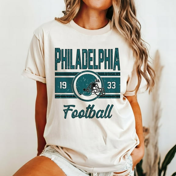 Philadelphia Retro T-shirt, Philadelphia Football Unisex Shirt,Sand Color,Size L