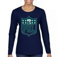 thumbnail image 1 of Philadelphia Shield Women's Long Sleeve T-shirt Birds Football Fan Bleed Green Philly, 1 of 7