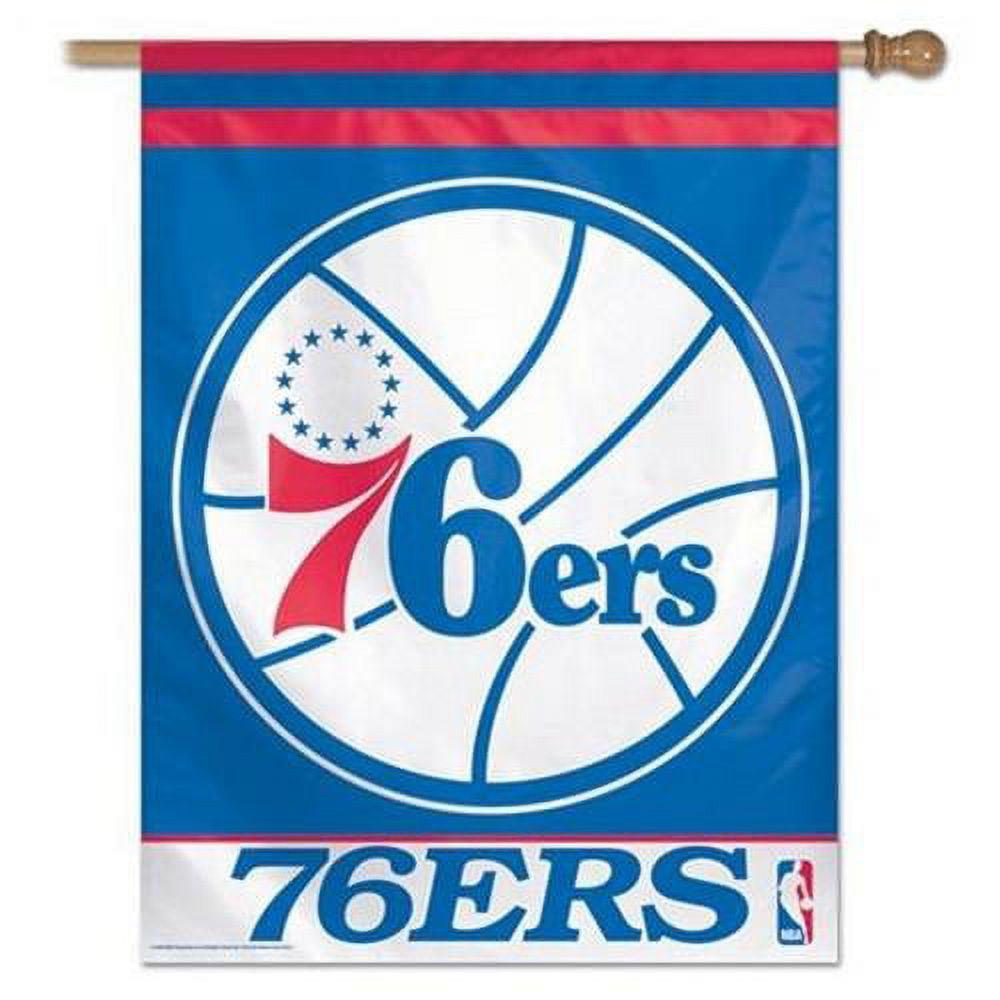 Philadelphia Sixers 76ers NBA Vertical House Flag Basketball Licensed 28" x 40"