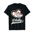 thumbnail image 1 of Philadelphia Souvenir Leopard Heart I Love Philadelphia T-Shirt, 1 of 5