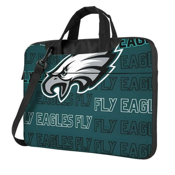 Philadelphia Team Customized Ultra-Thin Portable Single-Shoulder Laptop Bag 14in/15.6in Shockproof Soft Lining Double Zipper Computer Bag Three-Layer Storage Space