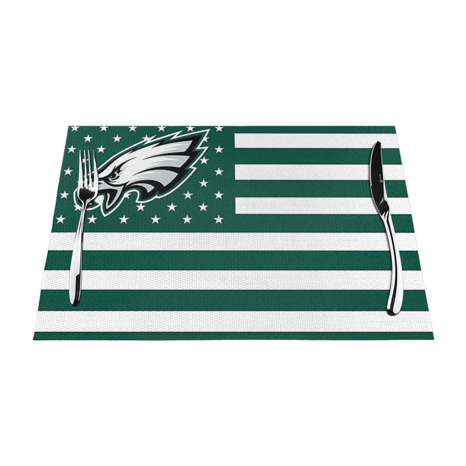 Philadelphia Team PVC Woven Dinner Plate Mat 12x18 Inch, Easy to Clean ...