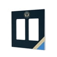 thumbnail image 1 of Philadelphia Union Diagonal Stripe Design Double Rocker Lightswitch Plate, 1 of 4