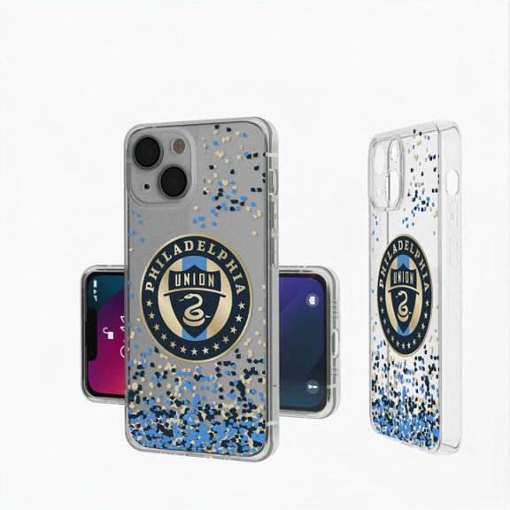 Philadelphia Union iPhone Confetti Design Clear Case