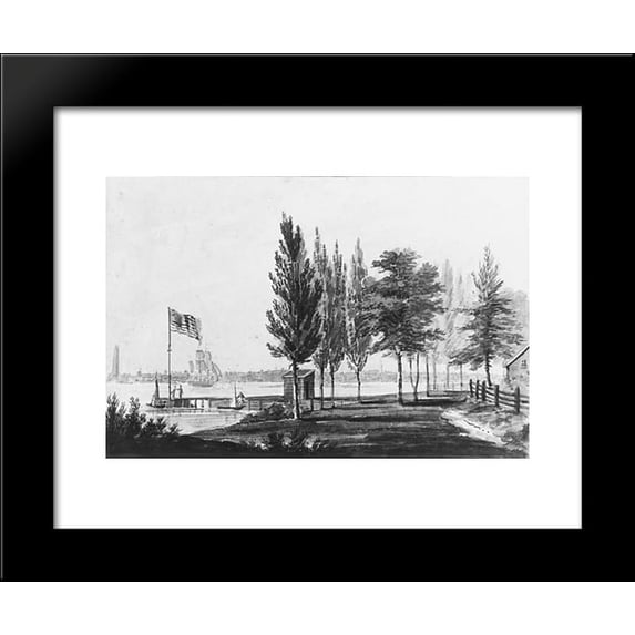 Philadelphia from across the Delaware River 20x24 Framed Art Print by Pavel Svinyin