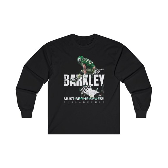 Philadephia Barkley #26 Football Cartoon Unisex Heavy Cotton Tee Unisex Ultra Cotton Long Sleeve Tee-KFL2SB001-Sport Grey-M