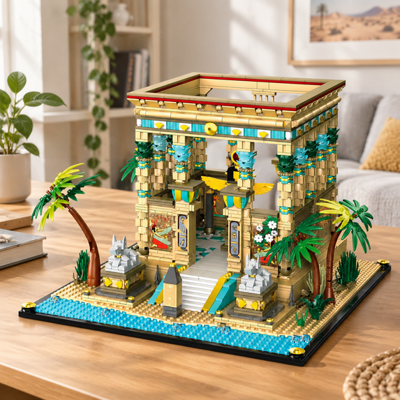 Philae Temple Building Set for Adults, Egyptian Architecture Miniature ...
