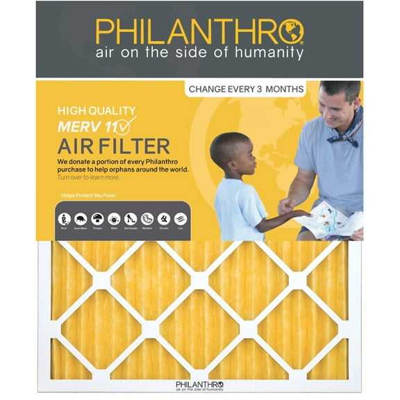 Philanthro 14201M11 - 14" x 20" x 1" Furnace Filter, MERV 11