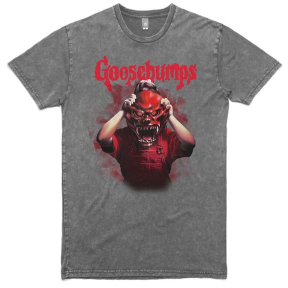 Philcos Goosebumps Red Mask Grey - Gravel Tee