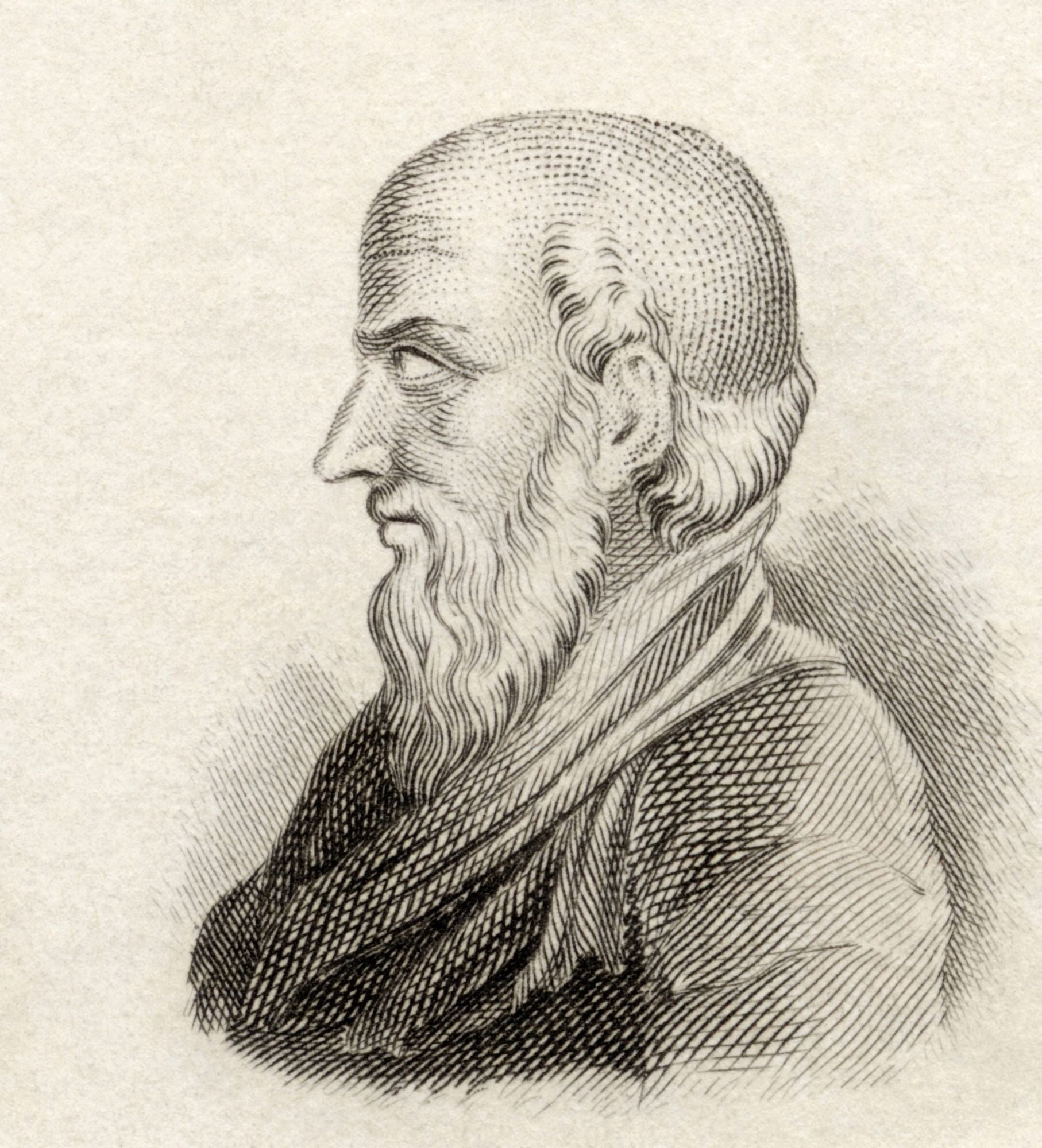 Philemon C 362 Bc To C262 Bc Athenian Poet And Playwright Of The New Comedy From Crabbs Historical Dictionary Published 1825 Canvas Art - Ken Welsh Design Pics (14 x 15)