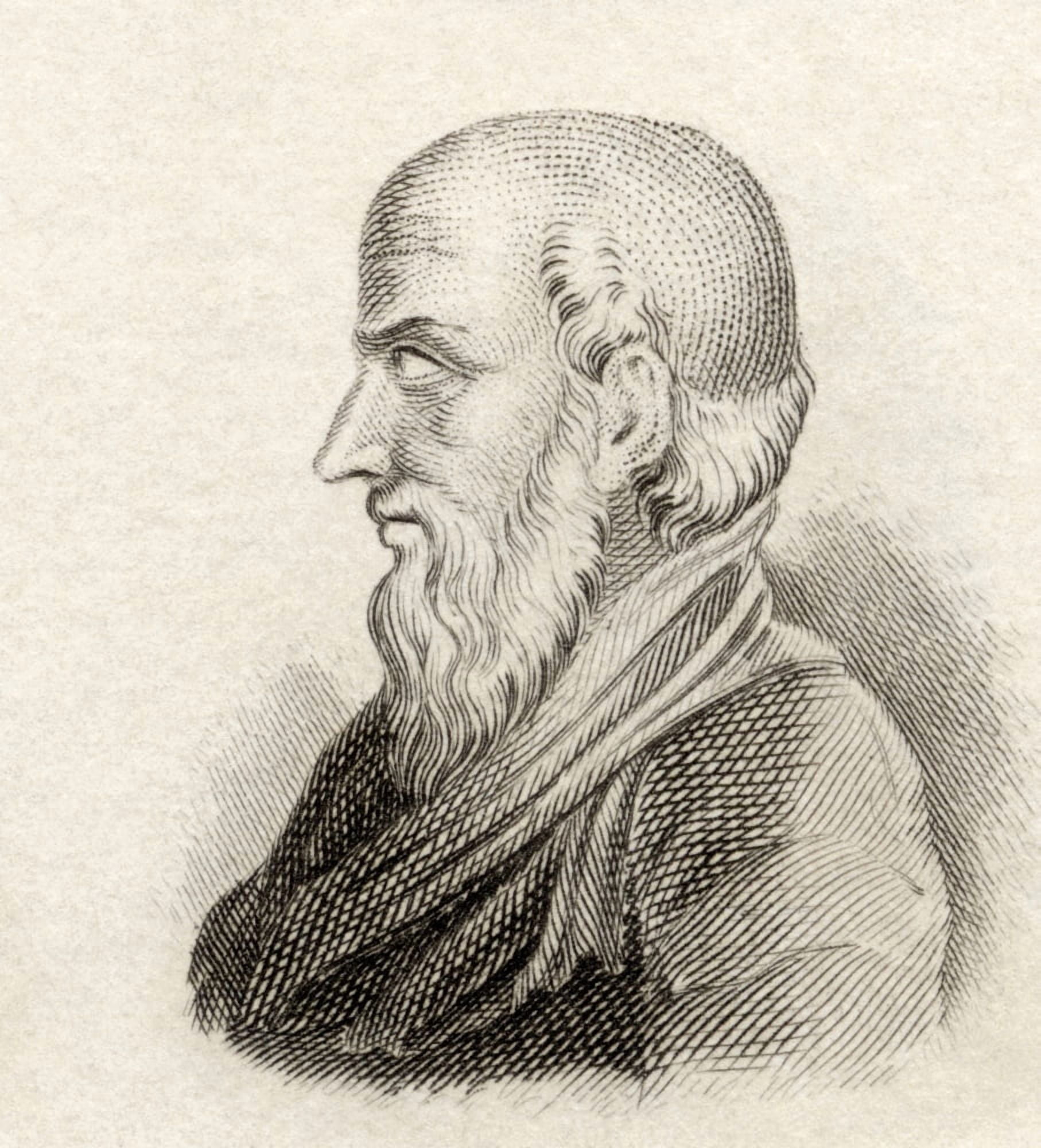 Philemon C 362 Bc To C262 Bc Athenian Poet And Playwright Of The New Comedy From Crabbs Historical Dictionary Published 1825 Canvas Art - Ken Welsh Design Pics (28 x 30)