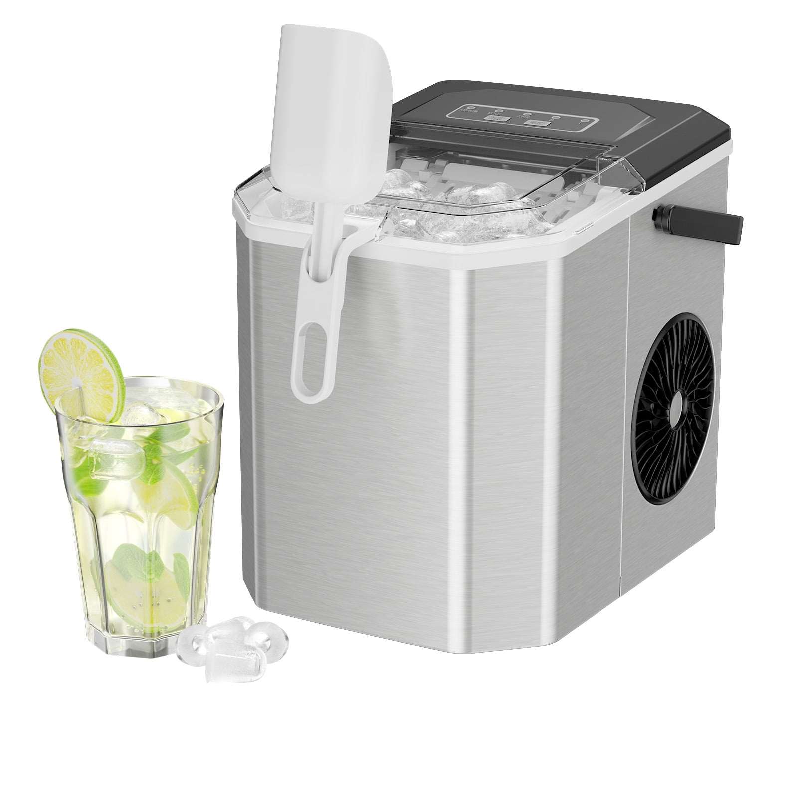 Philergo Countertop Ice Maker, SelfCleaning Portable Ice Machine, 9