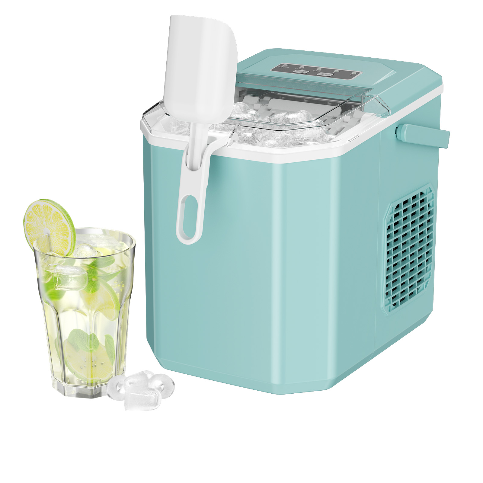 KUPPET Portable Ice Maker Countertop Ice Cube Maker Machine with 26lbs